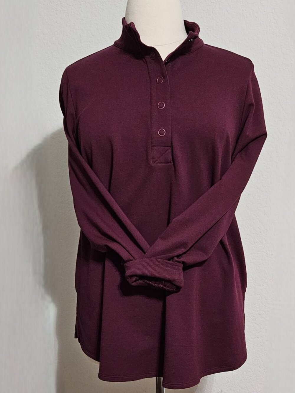 J. Jill Fit Fleece Snap-Front Tunic XL (delightfully soft!)
